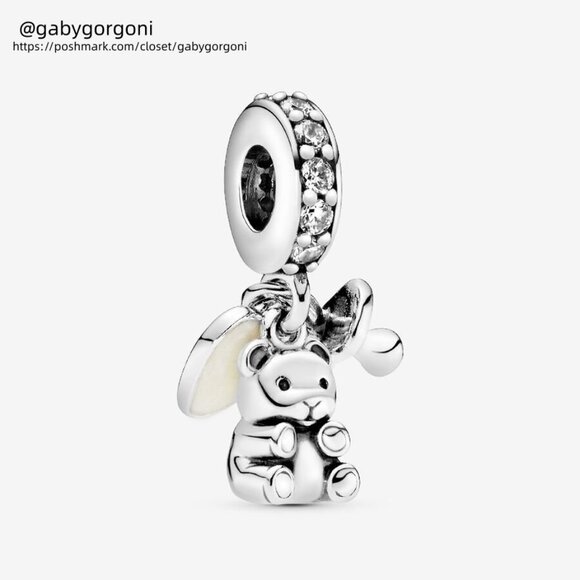 Pandora Baby Teddy Bear Dangle Charm - Picture 1 of 2